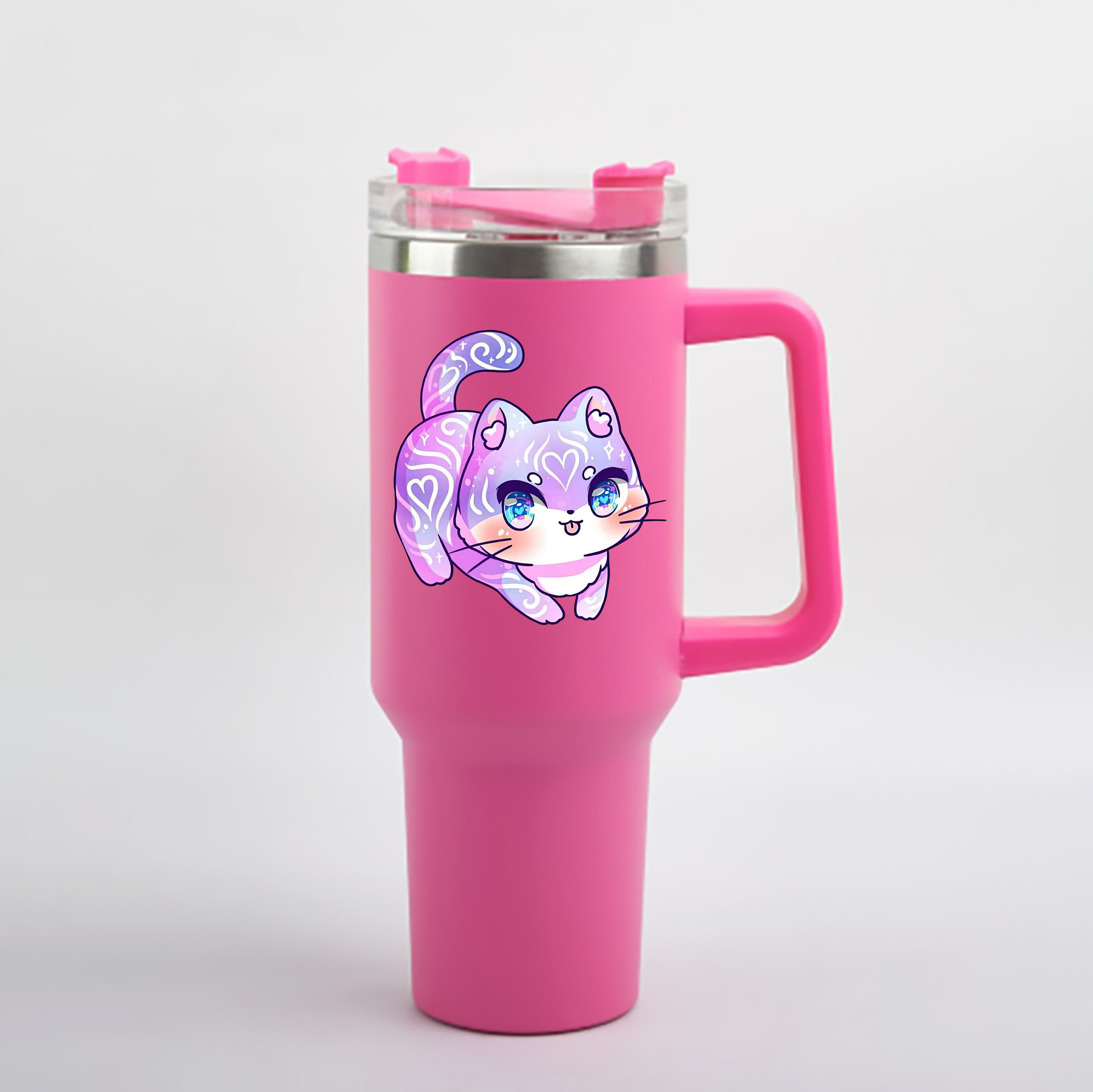 （画像用） 美少女戦士セーラームーン Sailor Moon 1200mL車用タンブラー - クリスタルステッカー（プラスチックストロー付き）